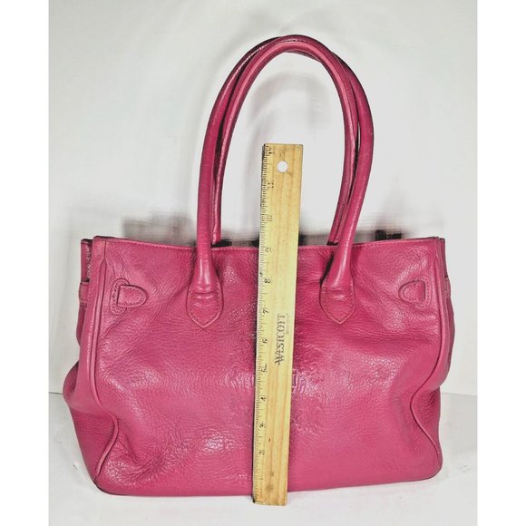My Flat in London Large Pink Leather Shoulder Bag K023939 - Picture 8 of 16